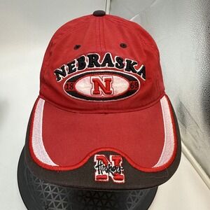 University of Nebraska N Huskies Red NCAA Adjustable Cotton